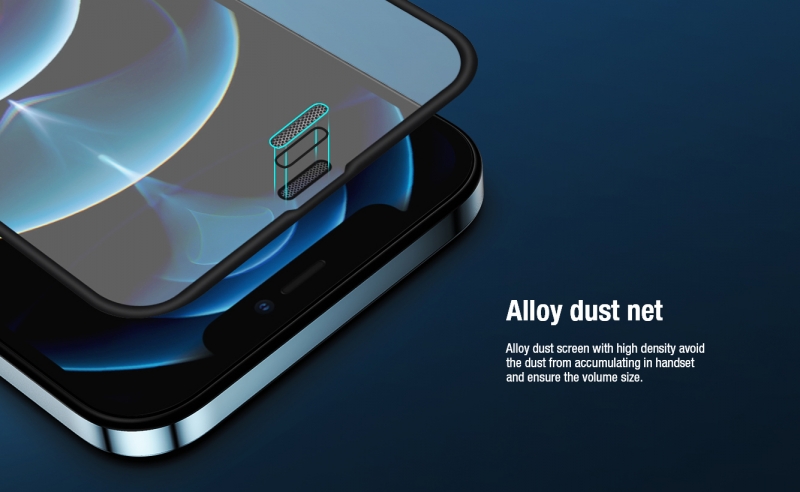 Miếng Kính Cường Lực Full iPhone 12 Pro Max Hiệu Nillkin Ultra Clear có khả năng chịu lực cao, chống dầu, hạn chế bám vân tay cảm giác lướt cũng nhẹ nhàng hơn.
